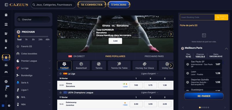Découvrez le Cazeus Casino en Ligne : les Joueurs Français Sont les Bienvenus - aperçu
